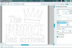 The Prince Has Arrived SVG - Prince Crown SVG file - Baby Product Image 3