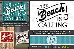 The Beach is Calling SVG Files - Beach Decor - 750 Product Image 1
