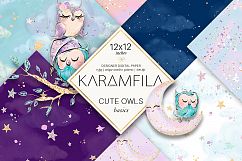 Cute Owls Basic Patterns Product Image 6