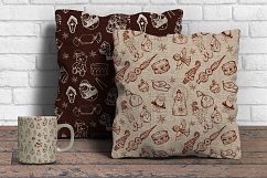 Rustic Christmas Burlap digital paper pack Product Image 6
