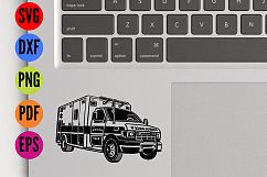 Ambulance SVG Cutting File  Product Image 4