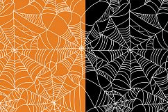 2 Halloween Holiday Seamless Patterns with spider web Product Image 3