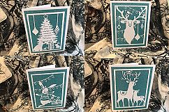 Bird and Bear&#039;s Xmas Collection x 8 papercutting templates Product Image 2