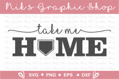 Baseball Svg, Home Sign Svg, Take me Home Svg Product Image 2