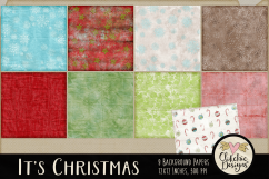 Christmas Backgrounds - Christmas Digital Papers Textures Product Image 2