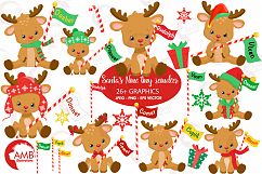 All of Santa&#039;s Reindeer clipart, graphics, illustrations AMB-2291 Product Image 1