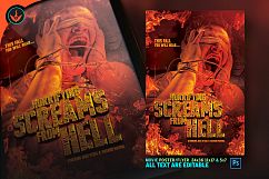 Screams from Hell Movie Poster ane Flyer Photoshop Template Product Image 3