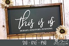 This Is Us - Digital Cut File - SVG, DXF &amp; PNG Product Image 1