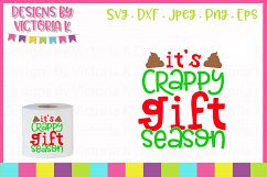 It&#039;s crappy gift season, Toilet paper gift, SVG, DXF, PNG Product Image 1