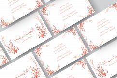 Floral Modern Business Card Design Product Image 4
