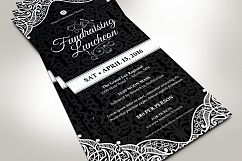 Black White Luncheon Flyer Template Product Image 4