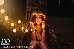 100 Golden Dust Photo Overlays Product Image 1