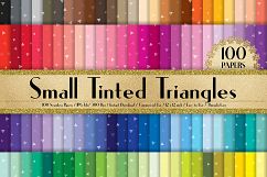 100 Small Tinted Triangle Party Confetti Digital Papers Product Image 1