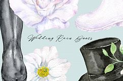 Watercolor Wedding Rain Boots  Product Image 7