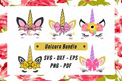 Unicorn svg, unicorn face svg, licorne, unicorn face clipart Product Image 2