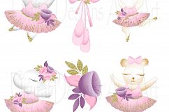 Ballerina animals clipart Product Image 4