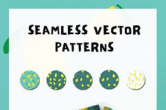 Lemon Seamless Vector Patterns Pack Product Image 4