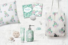 Tropical watercolor patterns + BONUS Product Image 4