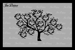 Family Tree 12 Names SVG DXF EPS PNG Product Image 1