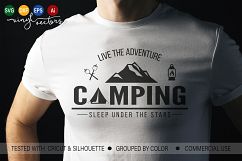 Live the adventure camping SVG DXF cut ready file Product Image 1