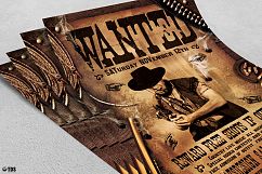 Wanted Western Party Flyer Template Product Image 4
