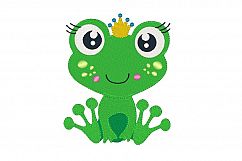 Frog Machine Embroidery Design 7 Sizes Embroidery Toad Product Image 1