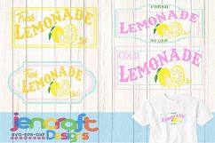 Lemon Svg, Lemonade SVG, lemonade stand sign art bundle Product Image 1