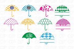Umbrella Bundle SVG Cut Files, Umbrella Clipart Product Image 1