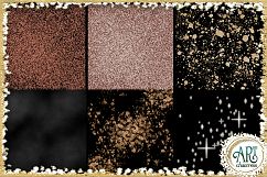 Luxury Rose Gold Glitter Seamless Digital Papers,Borders Set Product Image 7