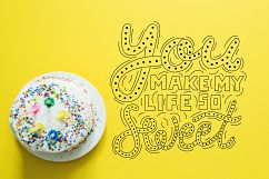 Love is sweet. Lettering and illustrations Product Image 8