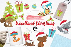 Woodland Christmas graphics and illustrations Product Image 1