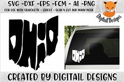 Ohio SVG Cut File For Silhouette - Cricut Product Image 1