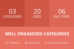 150 Science Line Multicolor B/G Icons Product Image 3