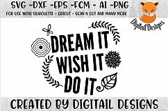 Dreams SVG - png - eps - dxf - ai - fcm - Product Image 1