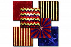 Stars and Stripes Digital Paper - 12 Designs Product Image 2