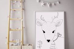 Black &amp; White Kids Illustrations Product Image 2