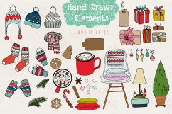 Cozy Christmas Lettering &amp; Clipart Product Image 3