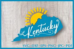 kentucky state svg, kentucky home svg, kentucky dxf Product Image 1