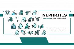 Nephritis Kidneys Landing Header Vector Product Image 1