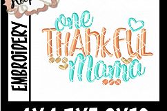 One Thankful Mama- Thanksgiving Embroi Product Image 2