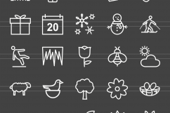 166 Four Seasons Line Inverted Icons Product Image 2