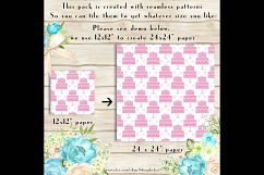 100 Seamless Wedding Cake Digital Papers 12 x 12 inch Product Image 3