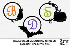 Halloween Monogram Circles Product Image 1