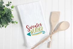 Sweater Weather SVG - Fall SVG Cut File - DXF EPS PNG JPG Product Image 4