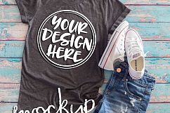 Gray t shirt mock up 6482 Product Image 2