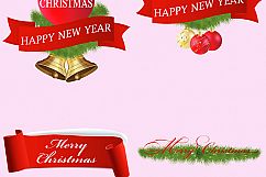 Christmas Banners Clipart Product Image 3