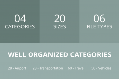 166 Transport Filled Round Corner Icons Product Image 3