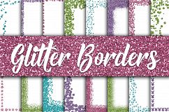 Easter Glitter Borders Digital Paper Product Image 1