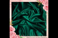 16 Emerald Luxury Silk Satin Cloth Texture Digital Papers Product Image 4