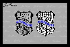 Blessed are the Peacemakers Badge SVG DXF EPS PNG Product Image 1